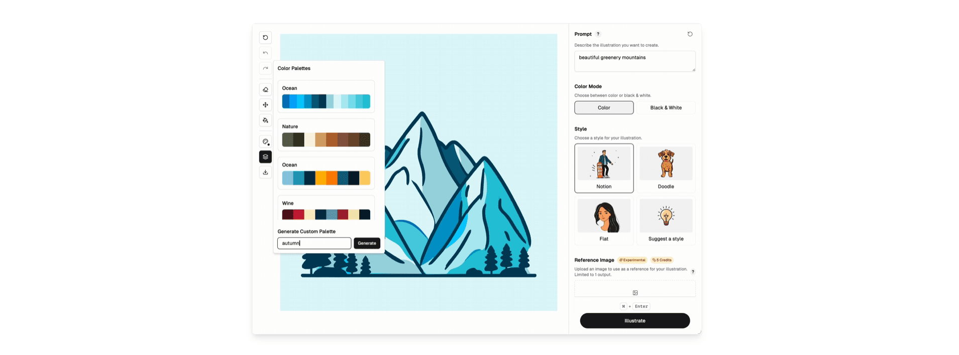 IllustraAI Vector Graphics Generator